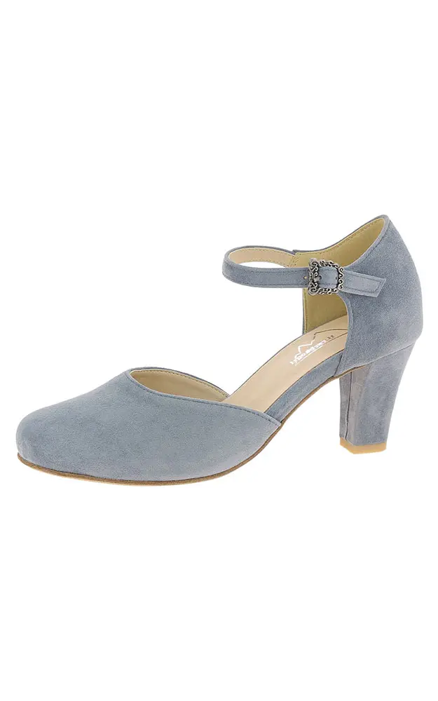 Velours-Schuhe 3001708, hellblau