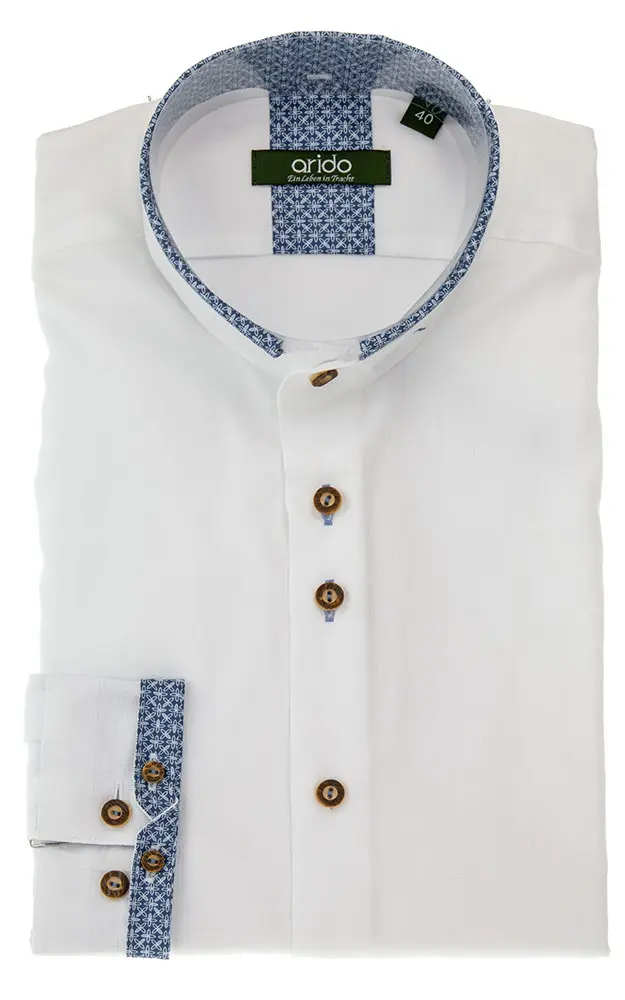 Hemd 2807H, weiß/blau SK - Slim fit