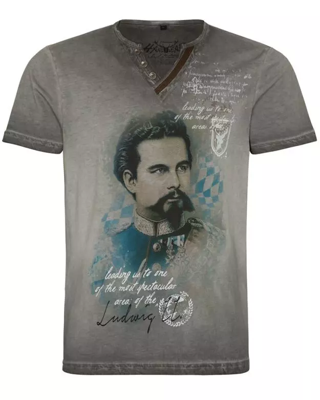T-Shirt Ludwig, anthrazit