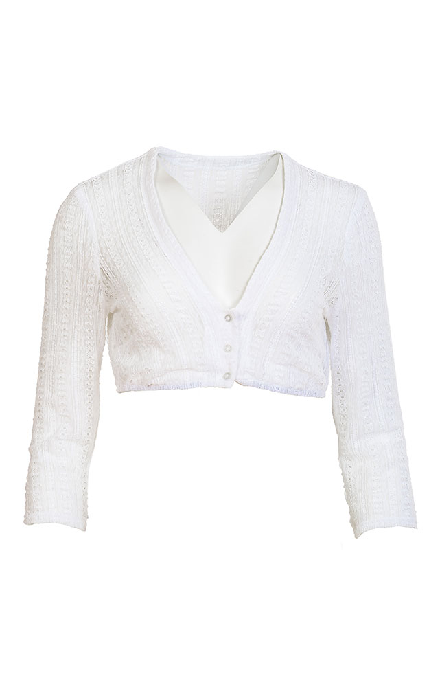 Dirndlbluse 62119, weiß
