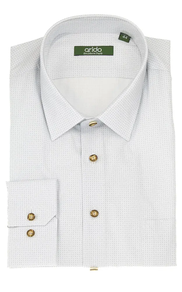 Hemd 2444 4340 32, grau - Slim fit