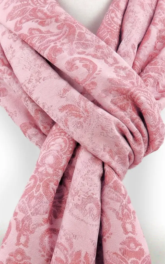 Schal Barockblume, rose