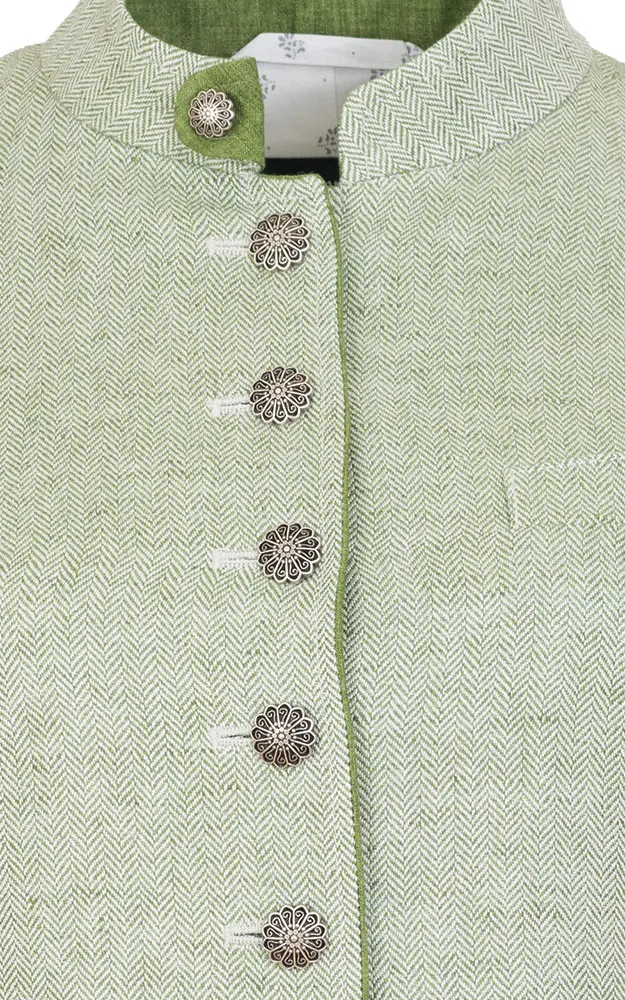 Jacke Anetha 6328A, grün Fischgrat