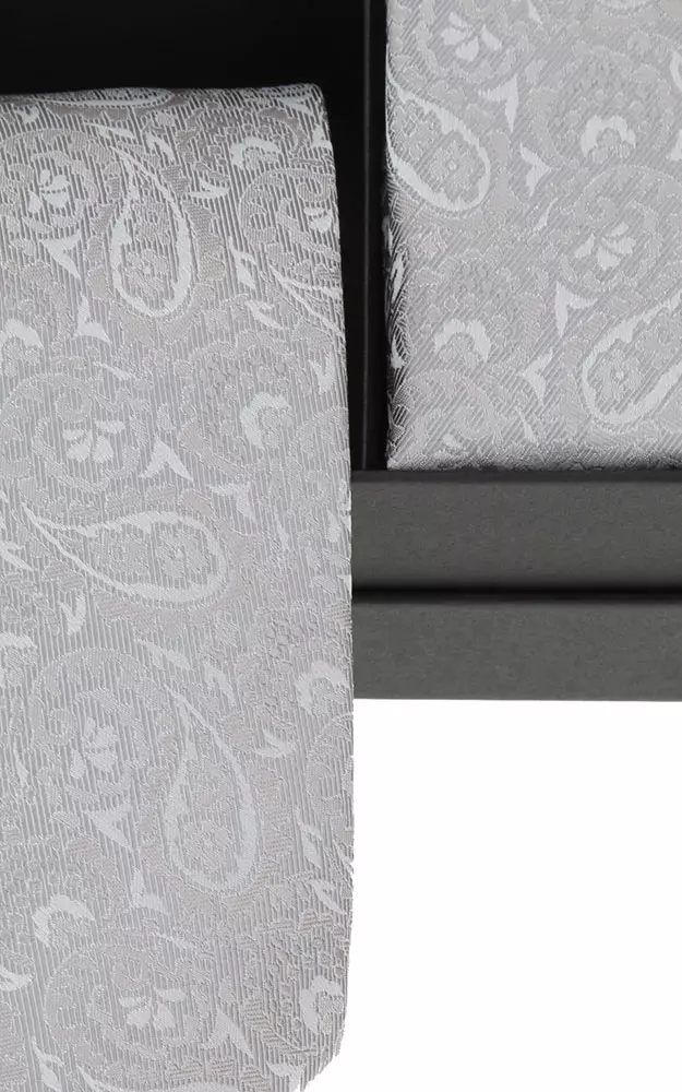 Krawatte & Tuch, silber