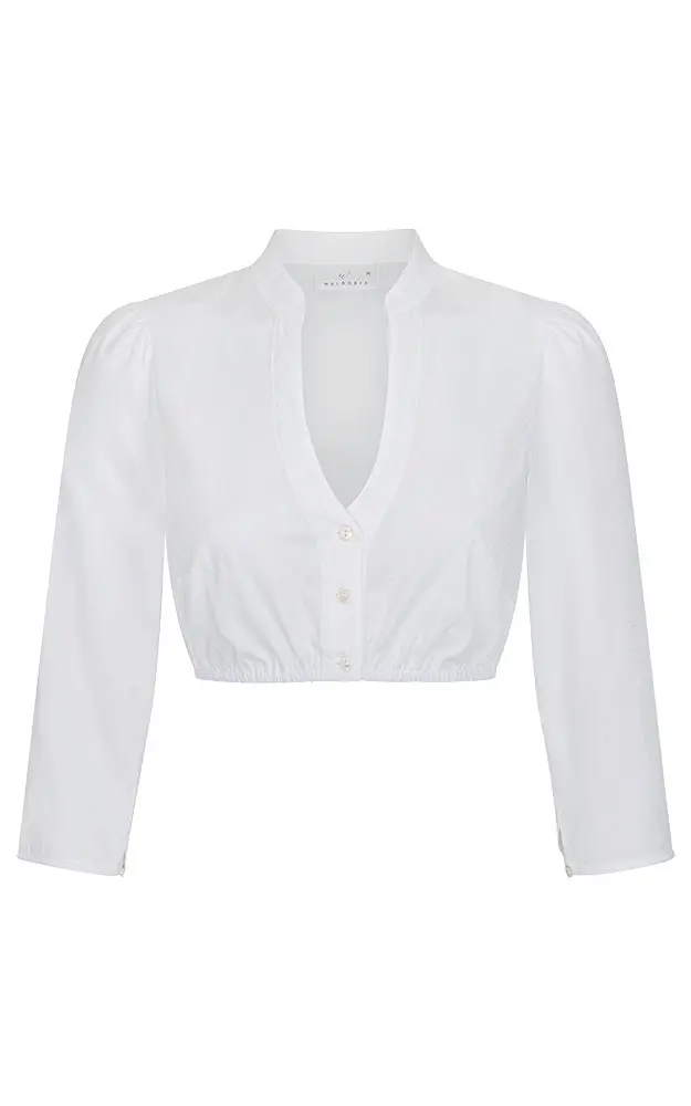 Dirndlbluse 01 52128, weiß