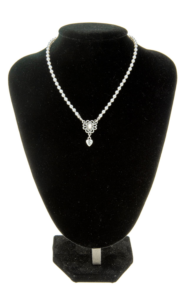 Kette 48411, Perle weiß