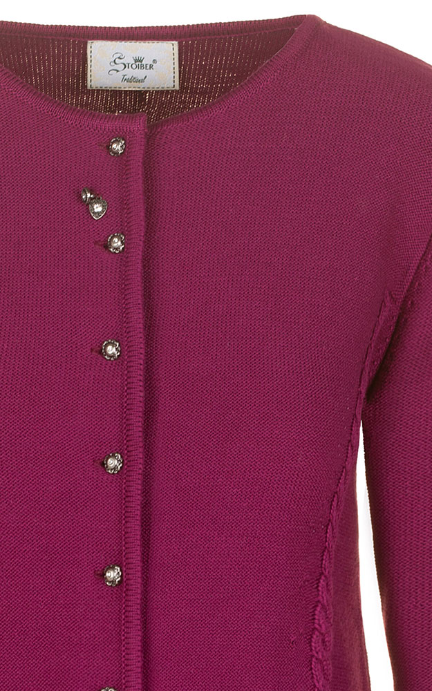 Strickjacke Tia, brombeer