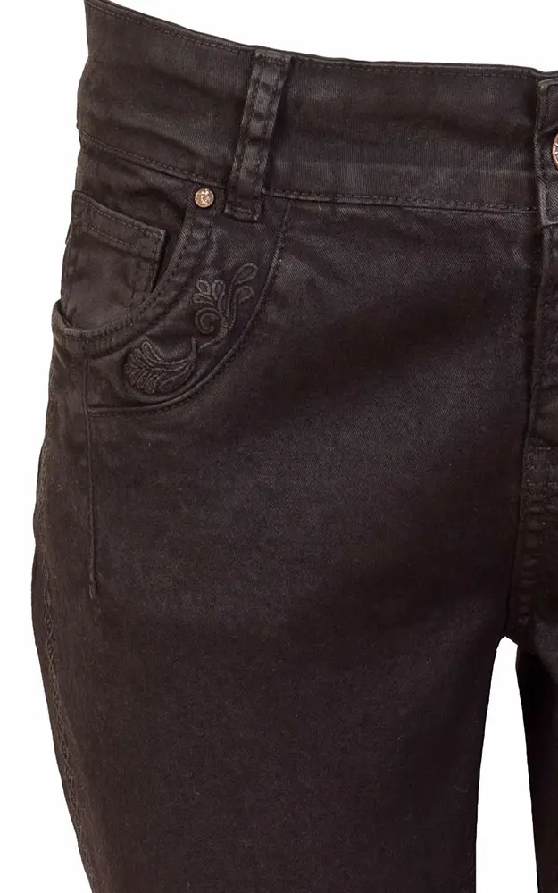 Trachtenjeans 71242, schwarz