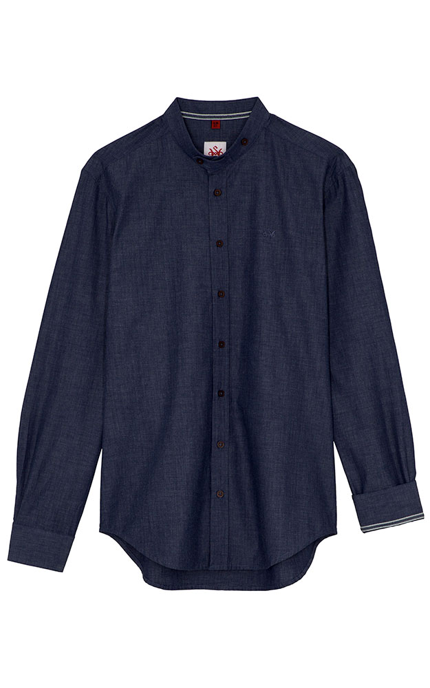 Hemd Edertal, dunkelblau SK - Slim fit