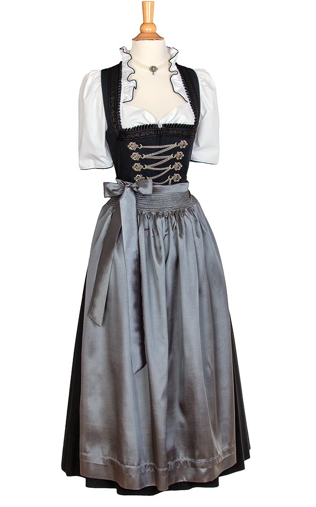 Schürze Taft Extra, silbergrau