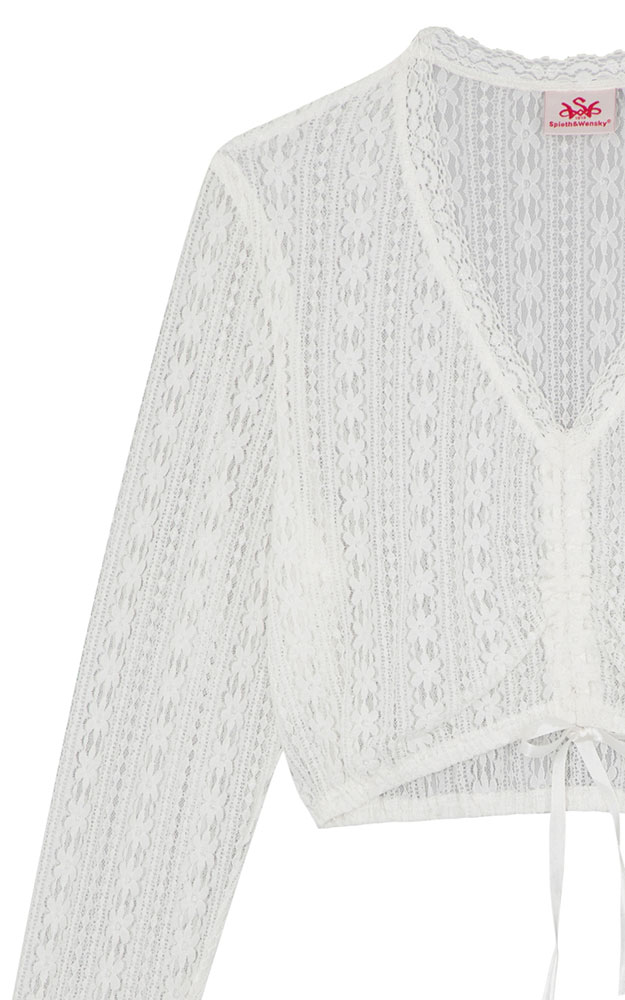 Dirndlbluse Gaisach, weiß