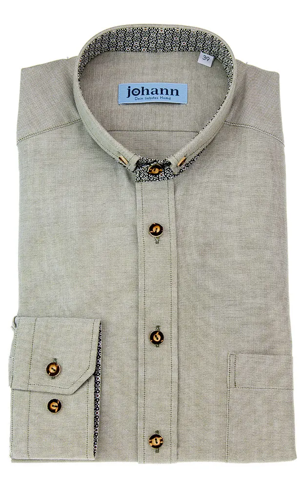 Hemd 3019 16117, beige tanne - Slim fit