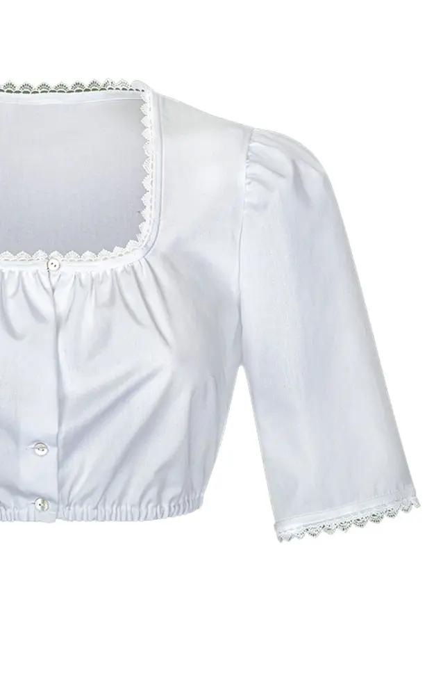 Dirndlbluse 01 4975H, weiß