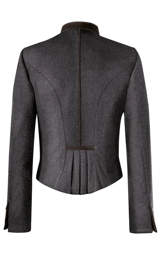 Jacke Schwarzberg, anthrazit/Samt schwarz