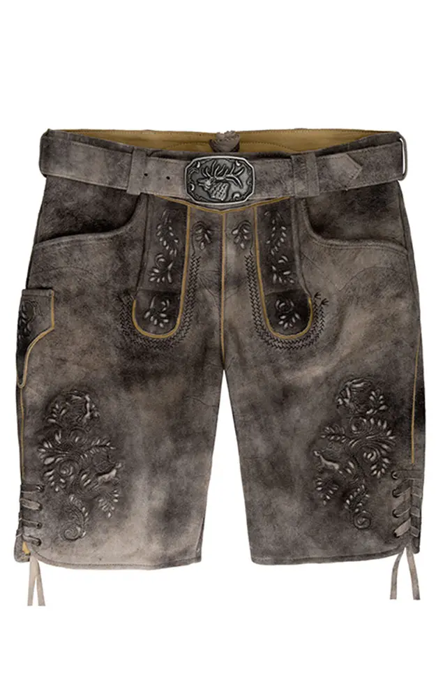 Lederhose Erlandus mit Gürtel, oxford