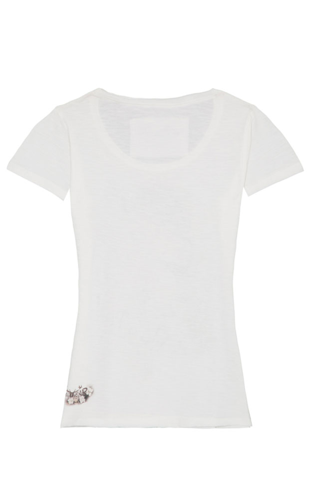 Damen-Shirt Blumen Madl, weiß
