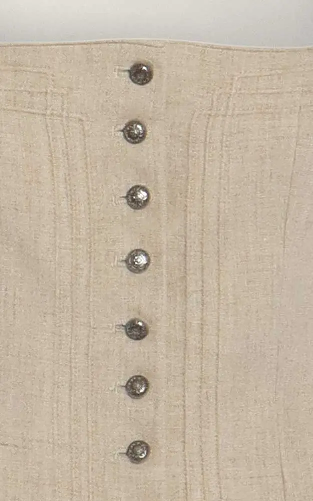 Mieder Leinen 65160, natur