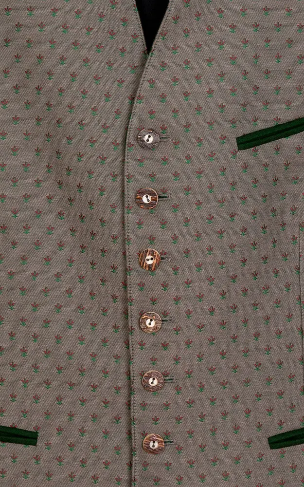 Weste Xander 4, oliv Stretchrücken