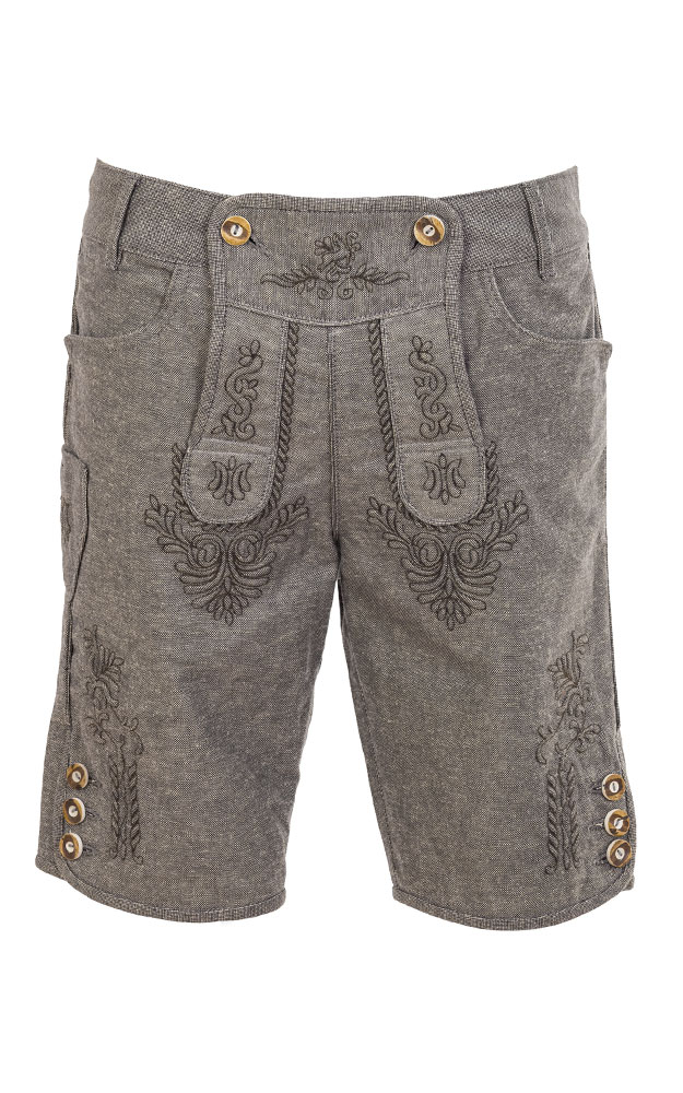 Stofflederhose, grau