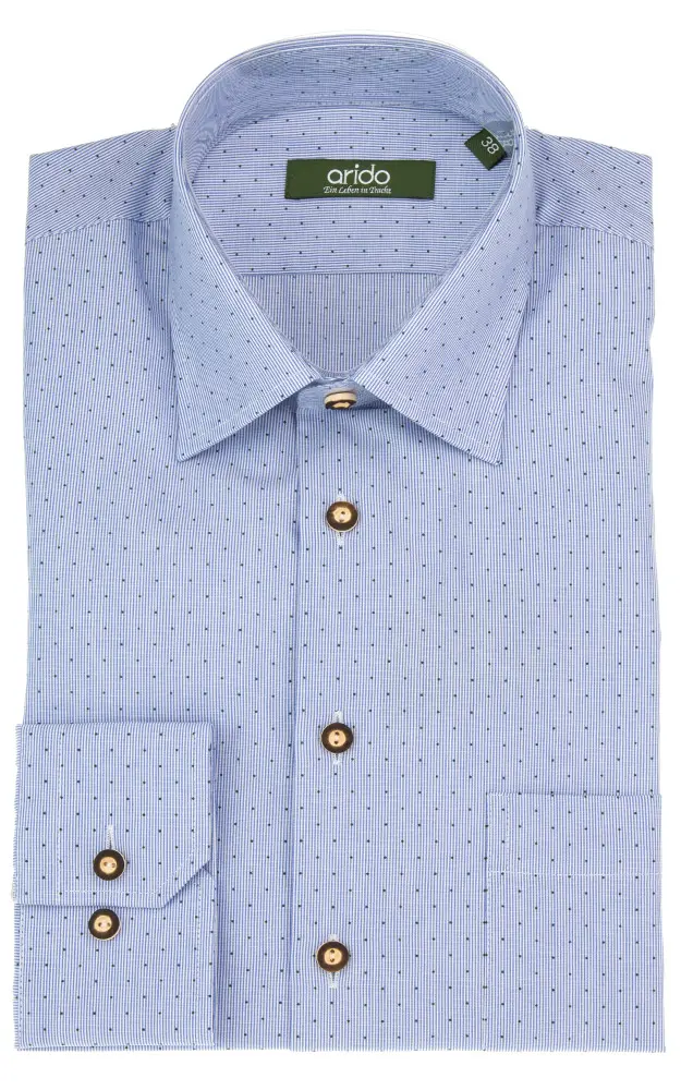 Hemd 2790 2737 43, blau Slim fit