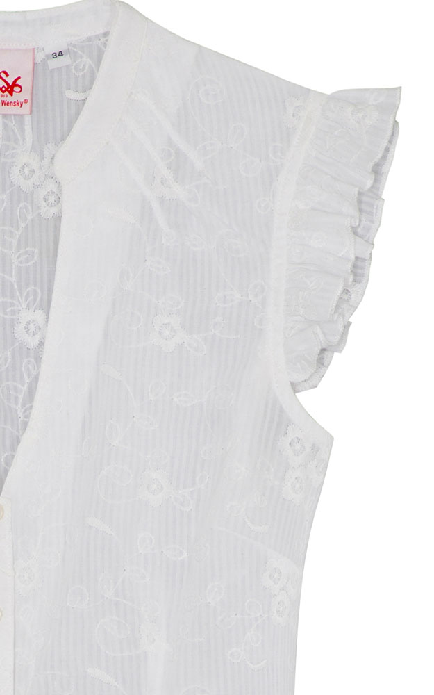 Trachtenbluse Garda, weiß