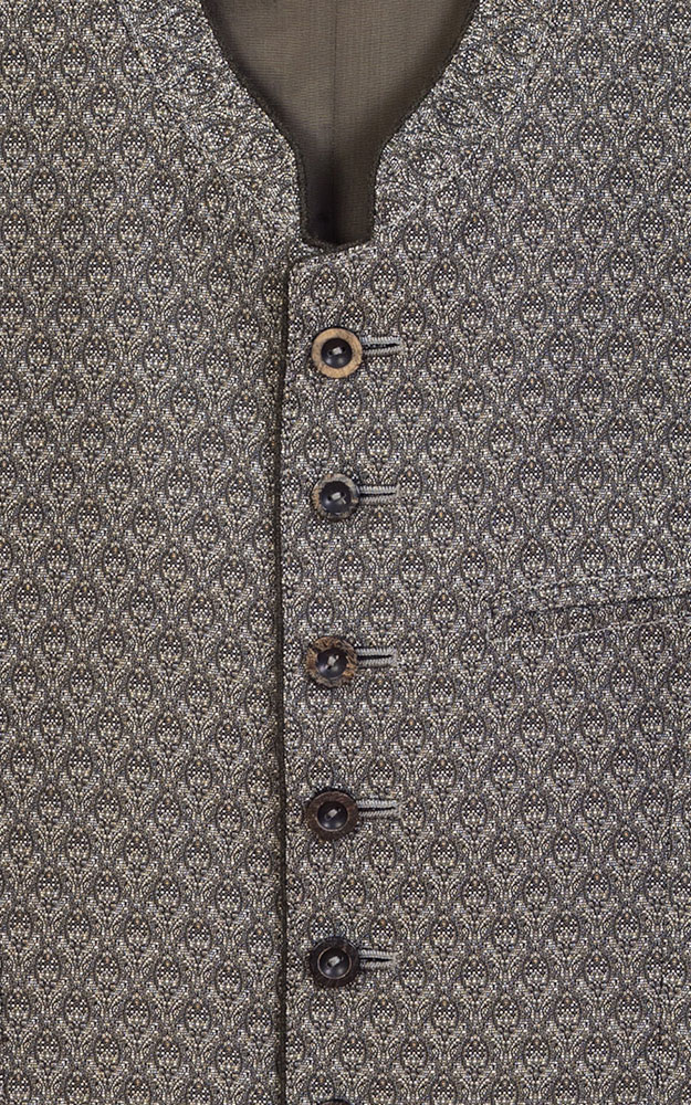 Weste Elsass 9385, beige/grün