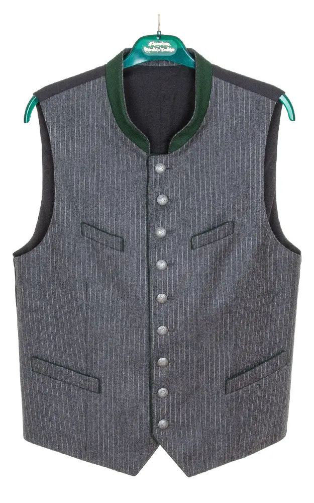 Weste 1929018 19607, anthrazit Stretchrücken