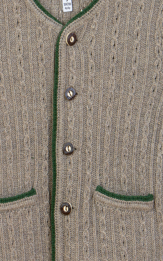 Kinder-Strickjacke SCM44, braun