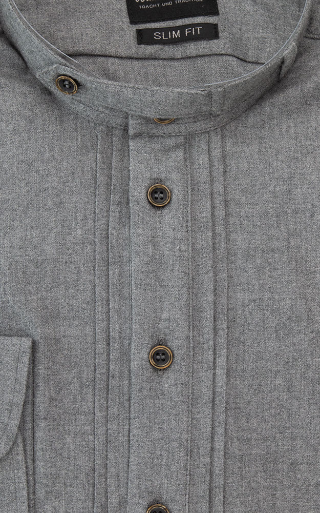 Hemd 251 1233, grau SK - Slim fit