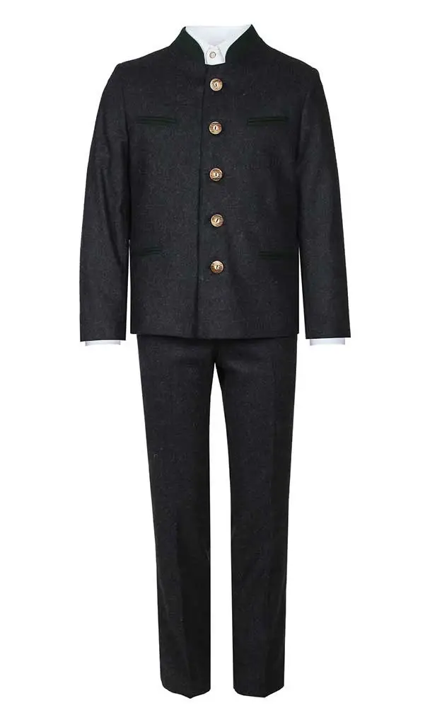 Kinder-Hose Flanell, anthrazit