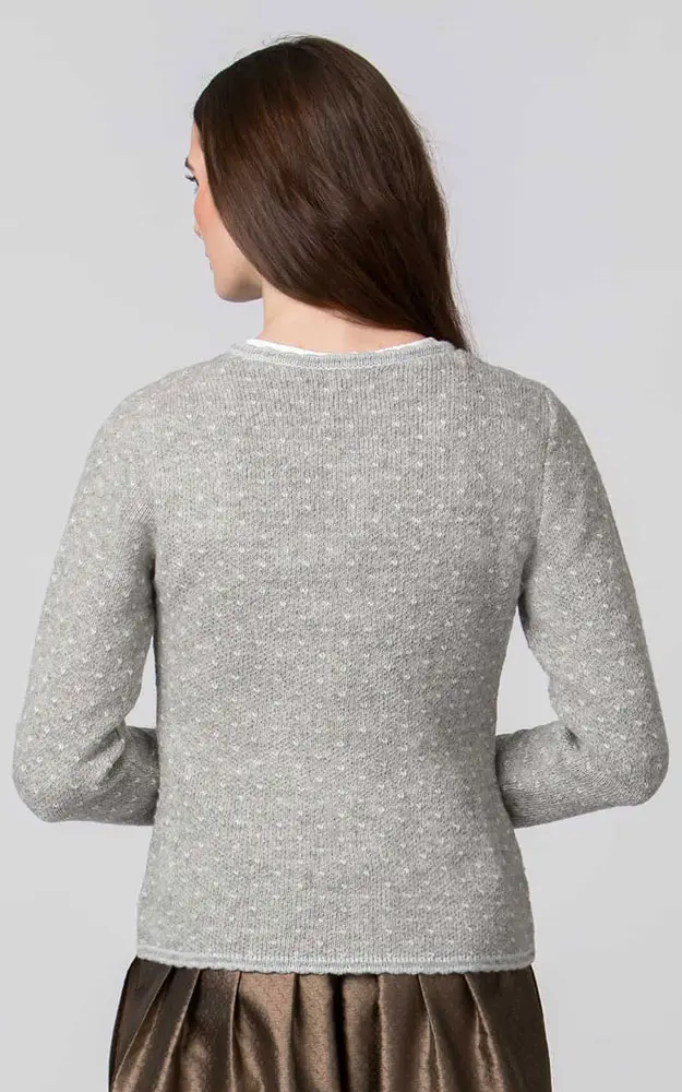 Strickjacke Betty, hellgrau