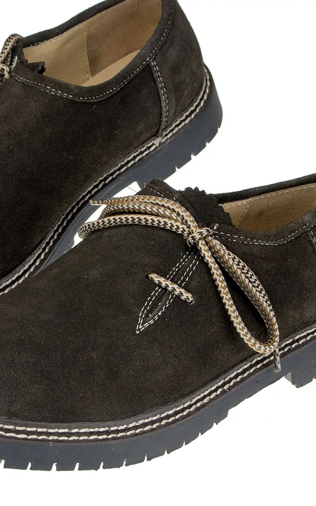 Set-Haferlschuhe Velour, altsbg.