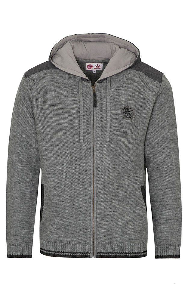 Strickjacke Gavin, grau - FC Bayern