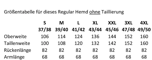 Hemd 1006 Stehkragen, weiß