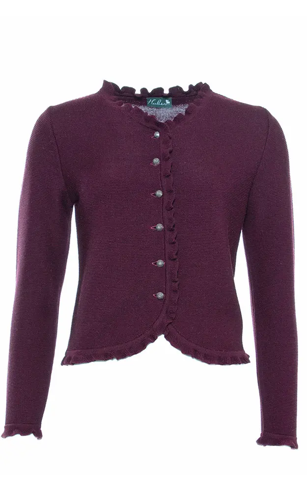 Strickjacke Leonie, aubergine