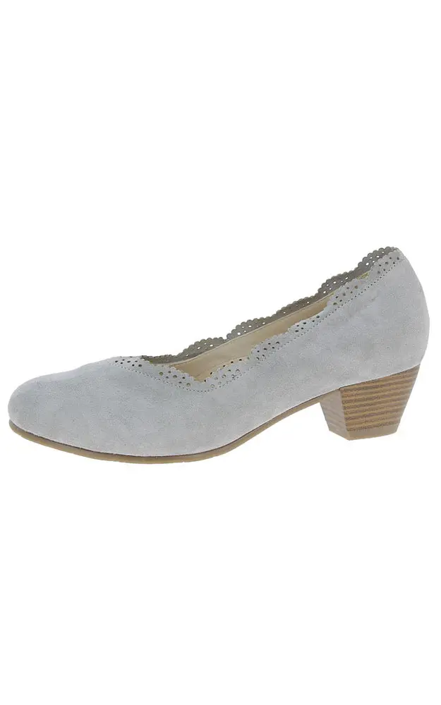 Velours-Schuhe 30059040031, grau