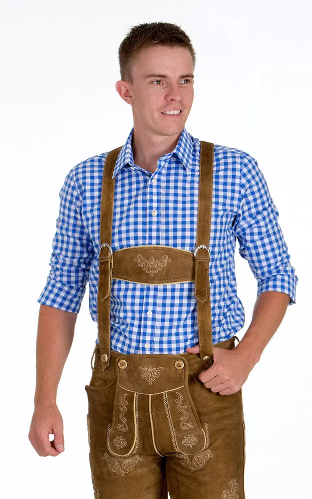 SET-Hemd 1cm #, mittelblau polar/royal/jeans