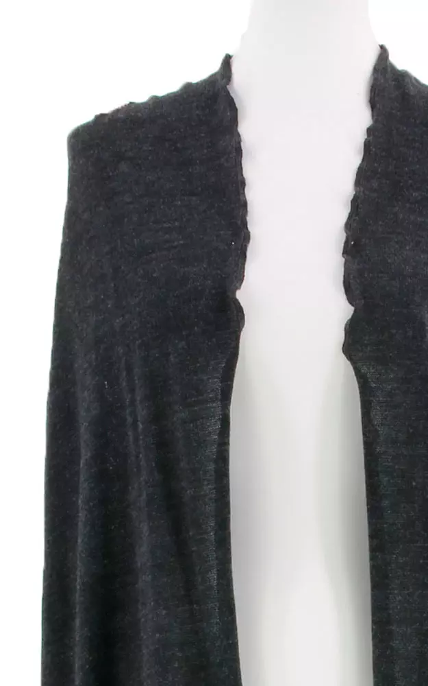 Stola Rüsche, anthtrazit