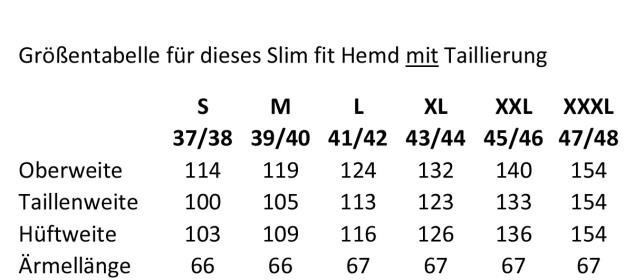 Hemd 2536H 4041, weiß/blau SK - Slim fit