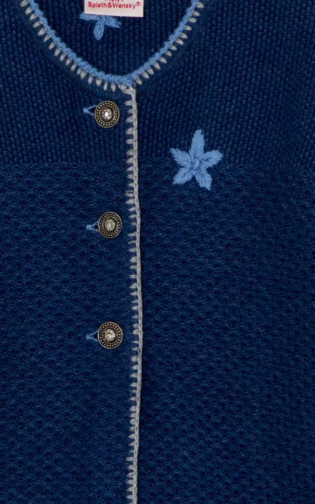 Kinder-Strickjacke Dorne, blau