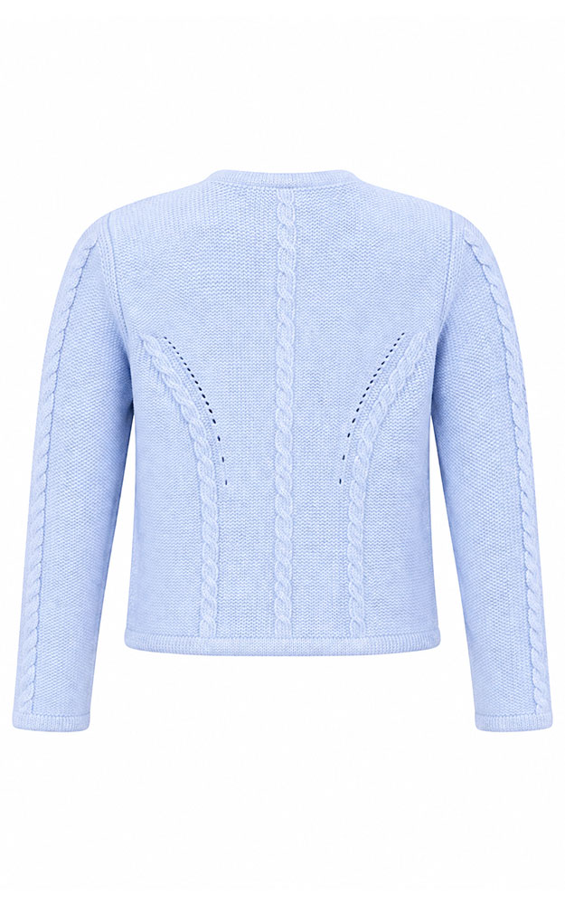 Kinder-Strickjacke Amrum, hellblau
