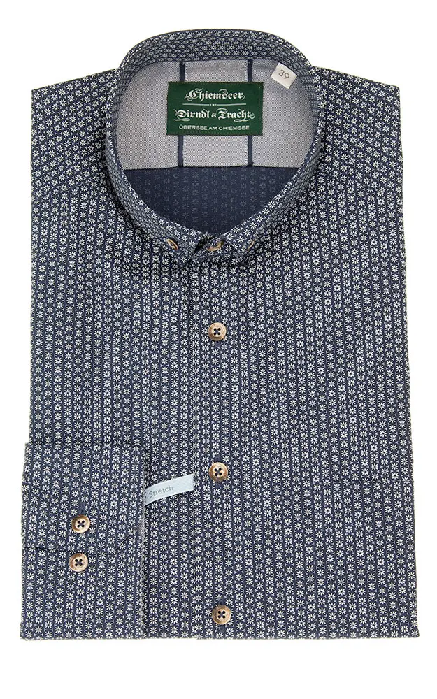 Hemd 3110 14159, blau LK - Slim fit Stretch