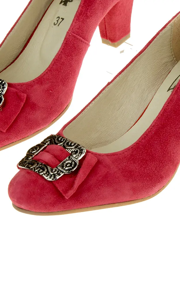 Velours-Schuhe Nr. 64, rot