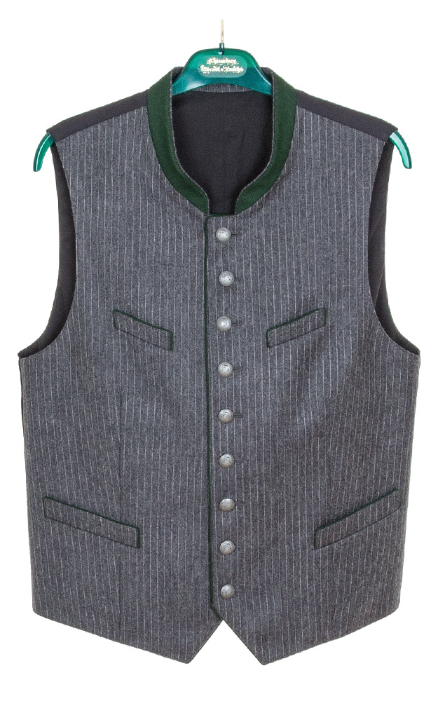 Weste 1929018 19607, anthrazit Stretchrücken