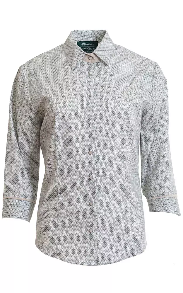 Trachtenbluse 6022 10290, grün/beige