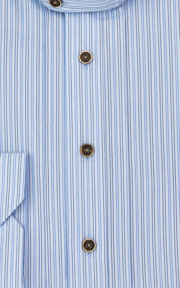 Hemd 2906 4015 53, blau gestreift - Slim fit