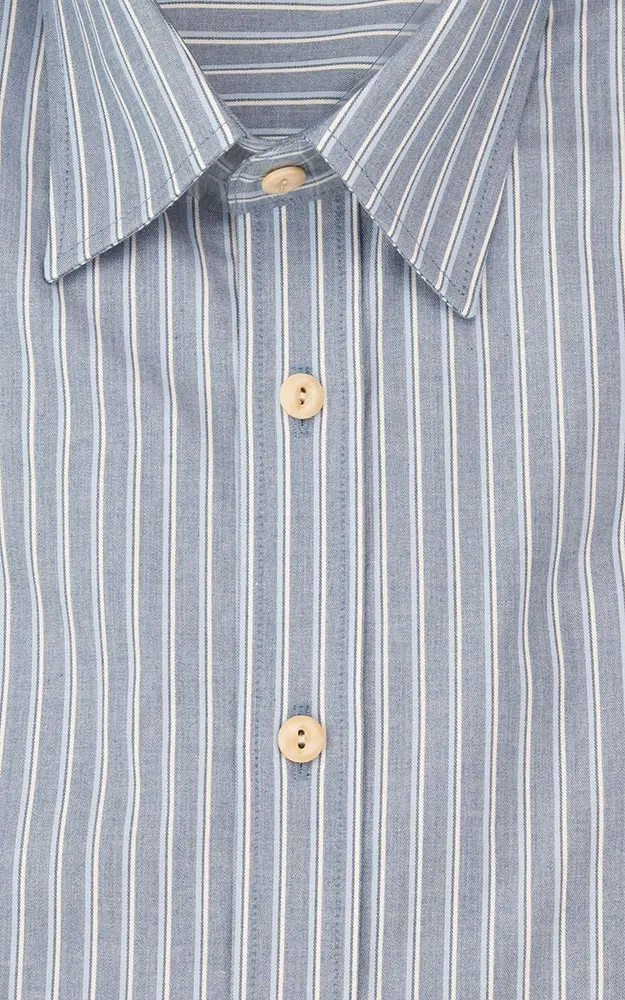 Hemd 03 03430D, blau gestreift