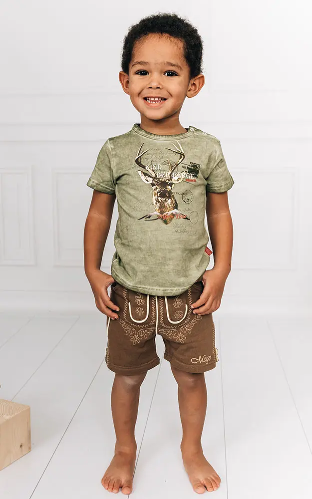 T-Shirt Berge, grün