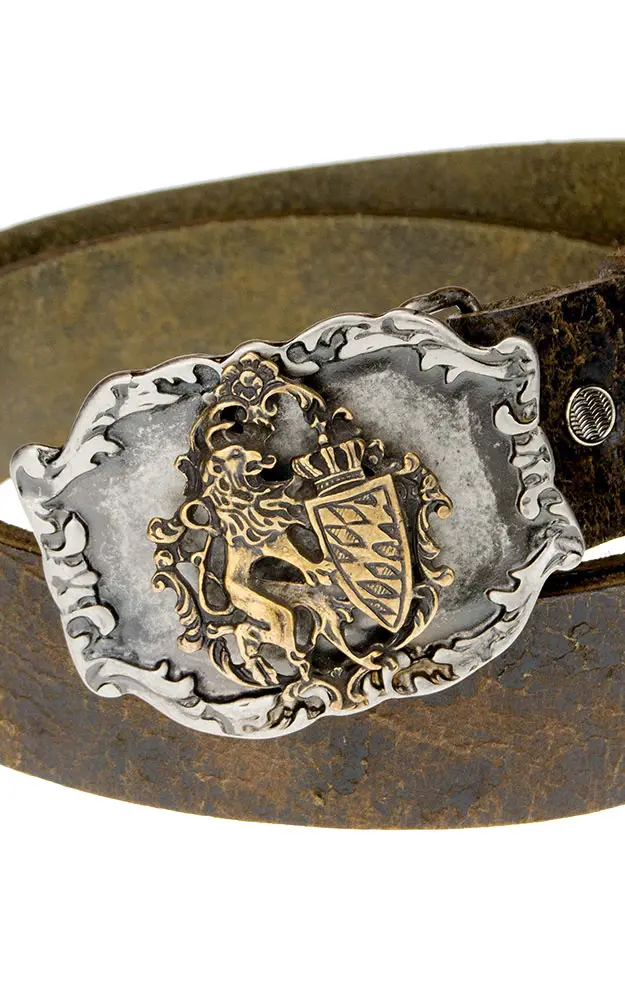 Herrengürtel Nr. 69 Löwe m. Wappen