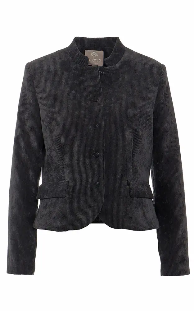 Jacke Cord 95251, schwarz